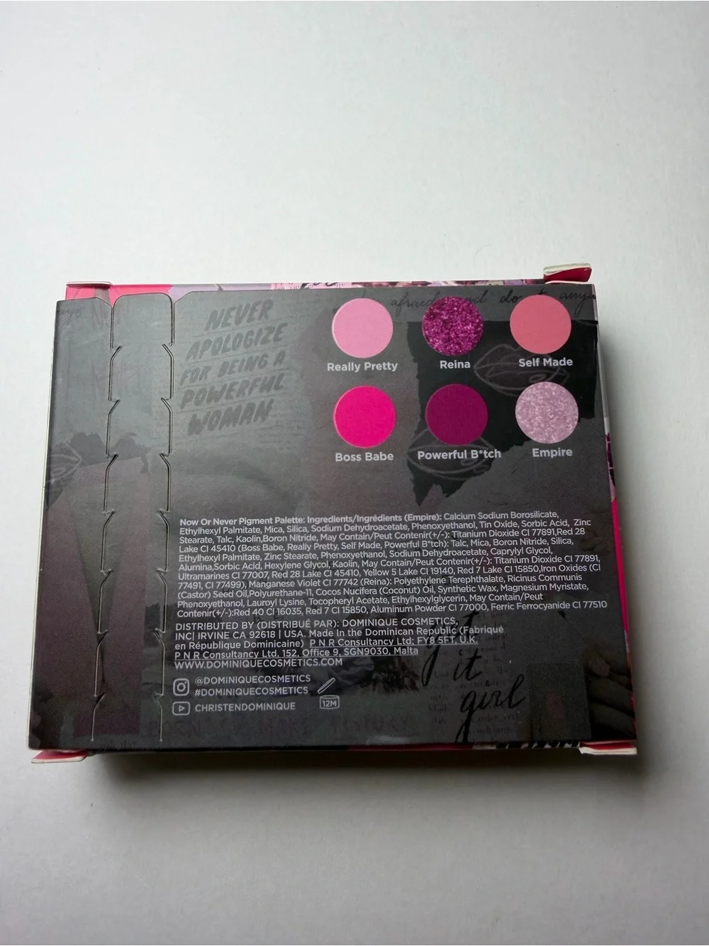 Dominique Born To Make History Eyeshadow Palette